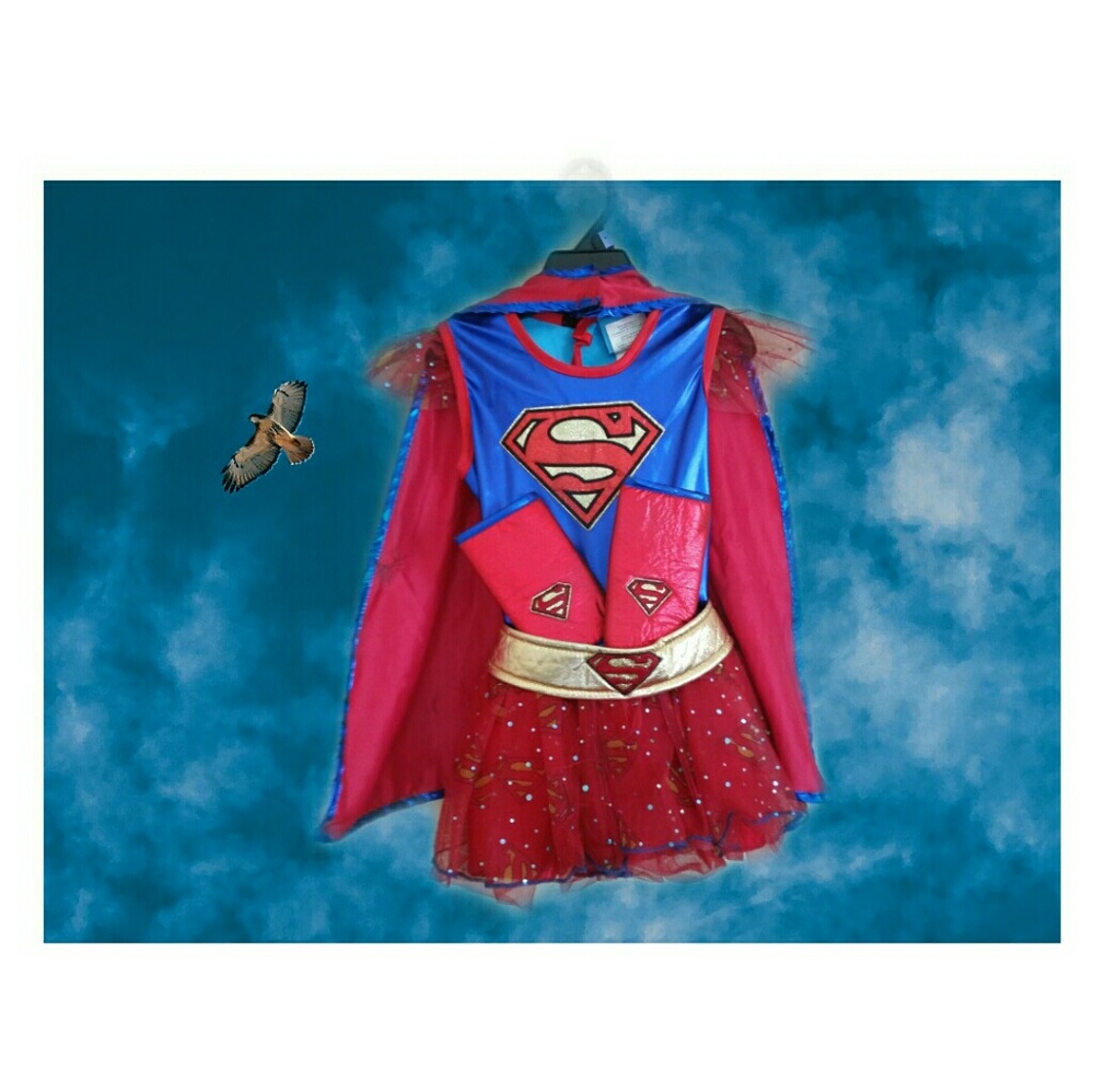 Super Woman Toddler Costume Size SM 4T